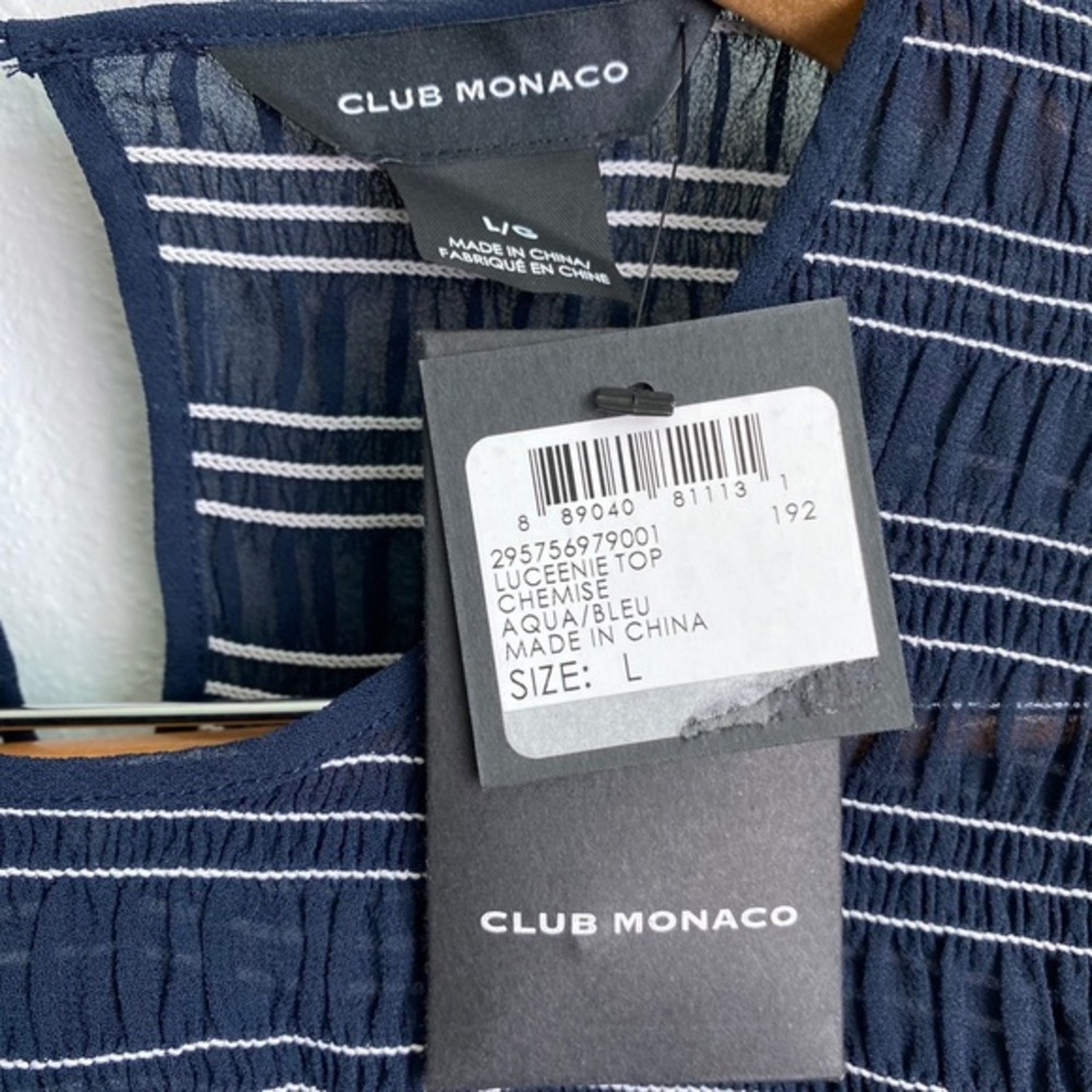 CLUB MONACO Aquamarine Luceenie top - Picture 5 of 7